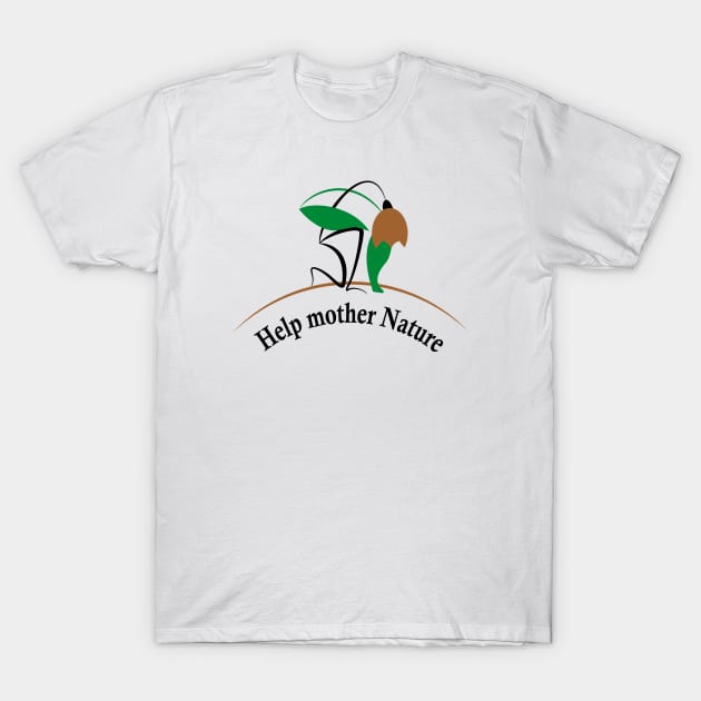 Healthy Planet: Help mother Nature T-Shirt by aceofspace